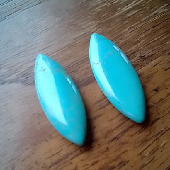 Turquoise Crystal Cabochons!!! - Picture 2 of 4